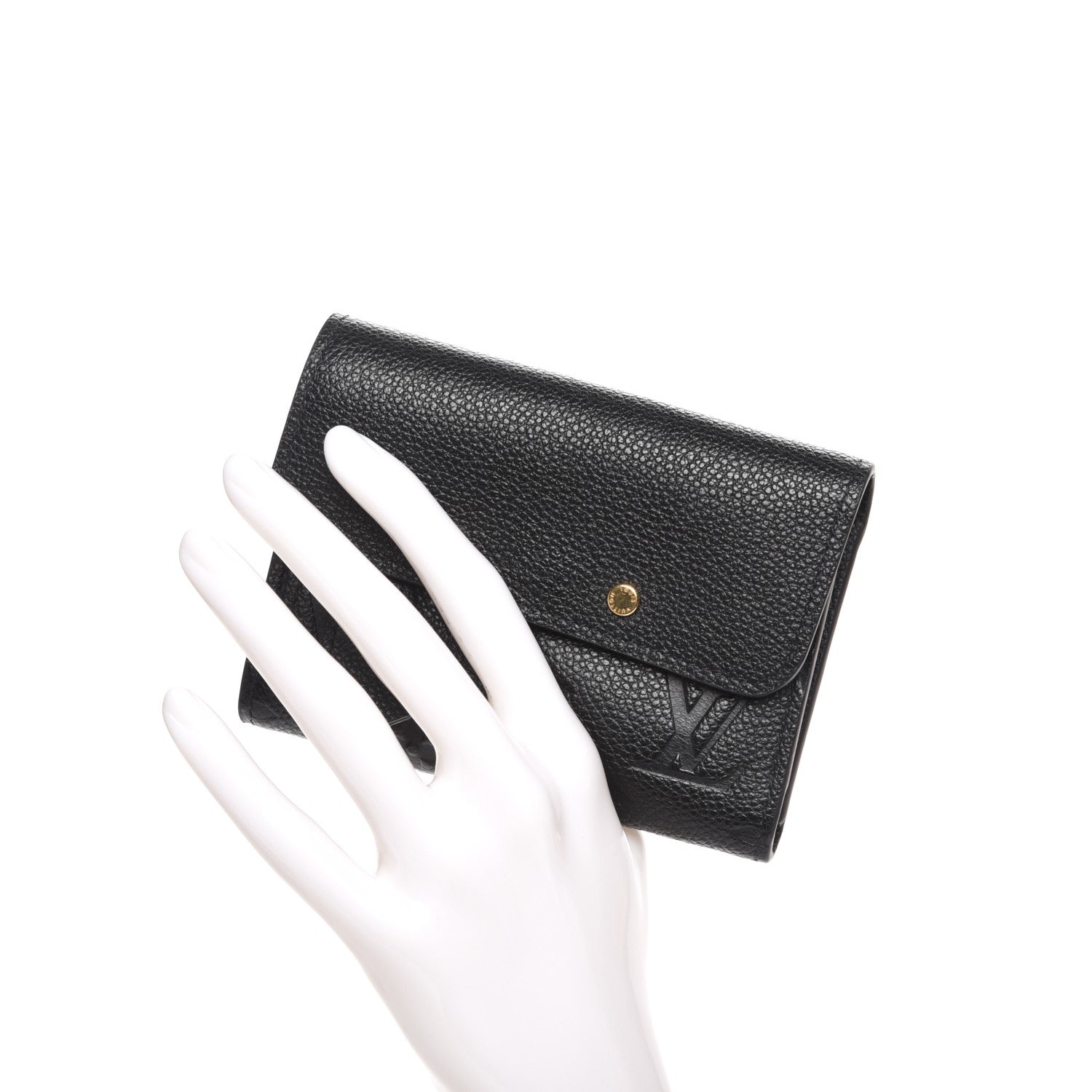 Louis Vuitton Empreinte Pont-Neuf Compact Wallet Black 2 of 8
