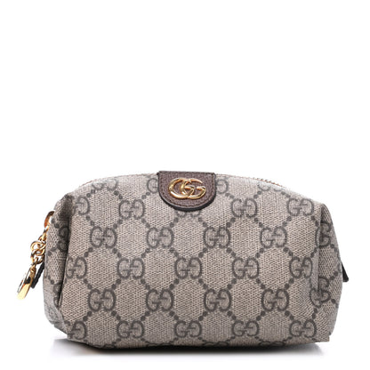 Gucci Soft GG Supreme Monogram Calfskin Small Ophidia Cosmetic Case Beige Ebony New Acero 1 of 9