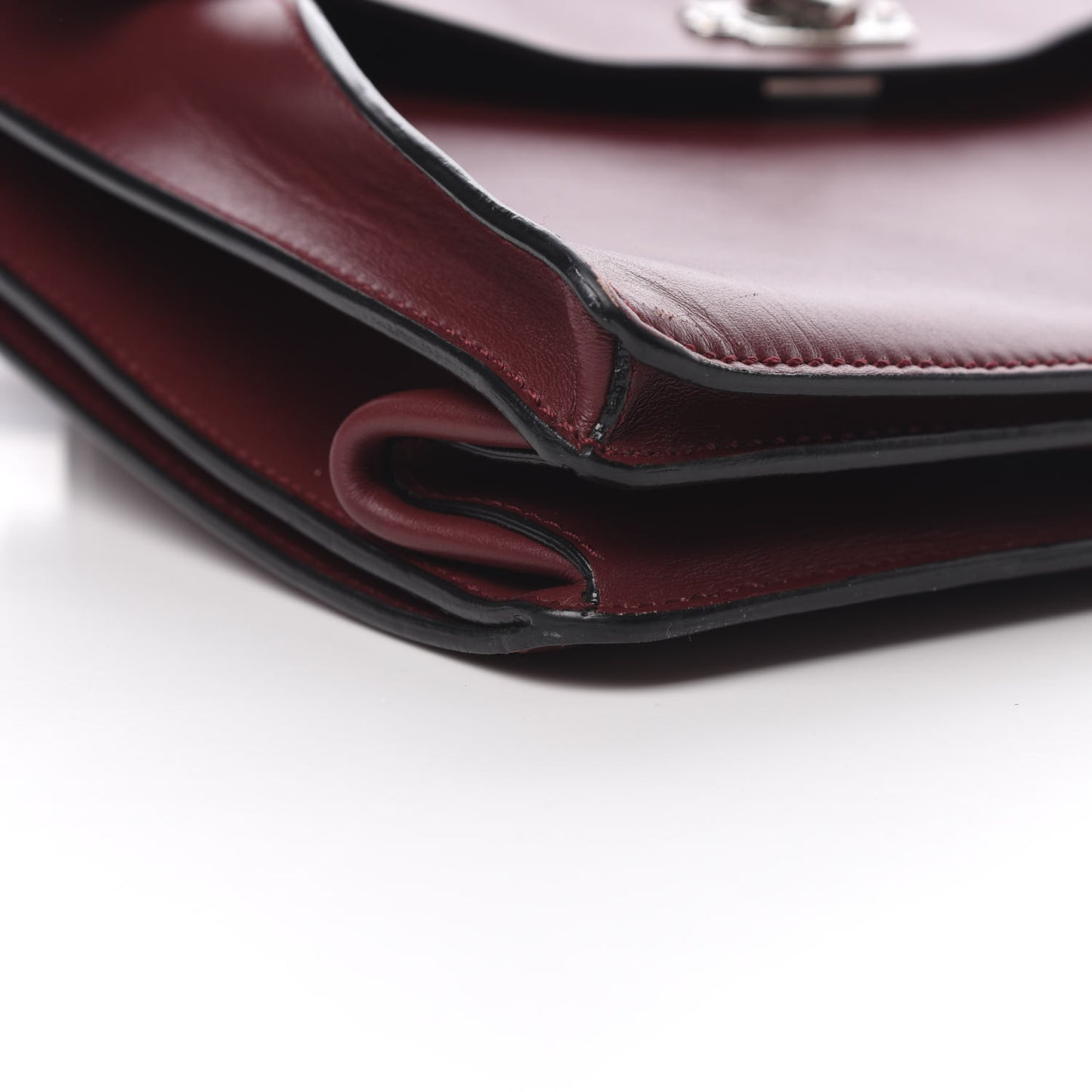 Calfskin Medium Hava Top Handle Bag Midnight Plum