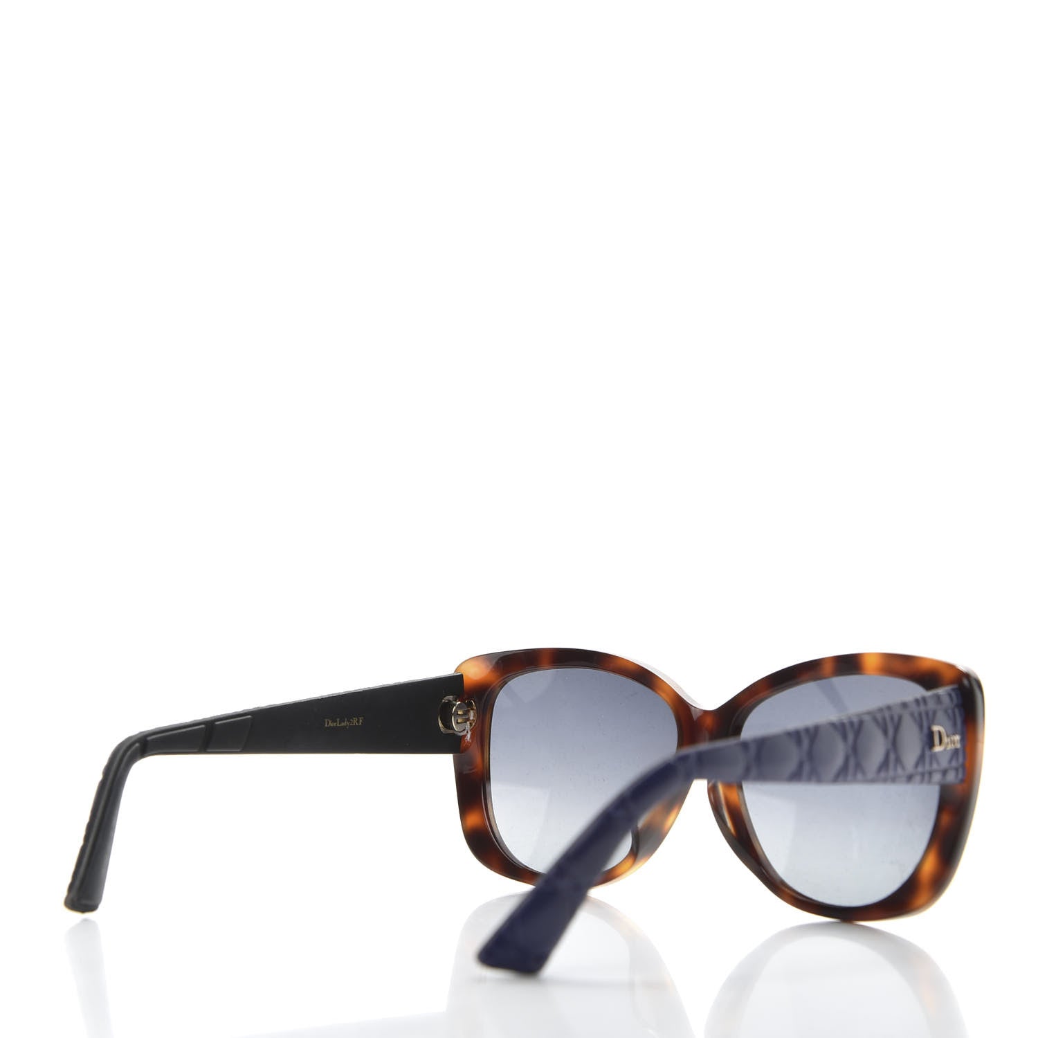 Christian Dior Cannage Dior Lady 2R Sunglasses Havana Blue 4 of 7