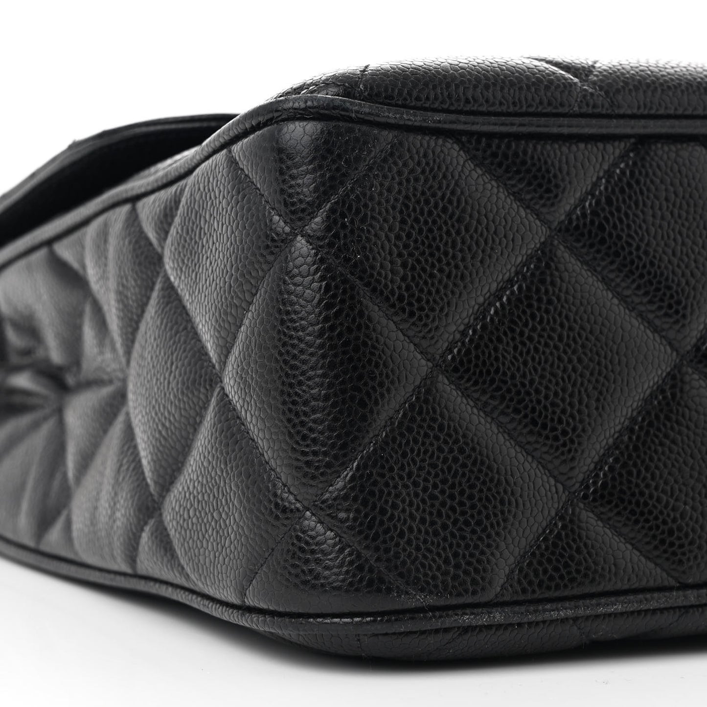 Caviar Quilted XL Single Flap Black