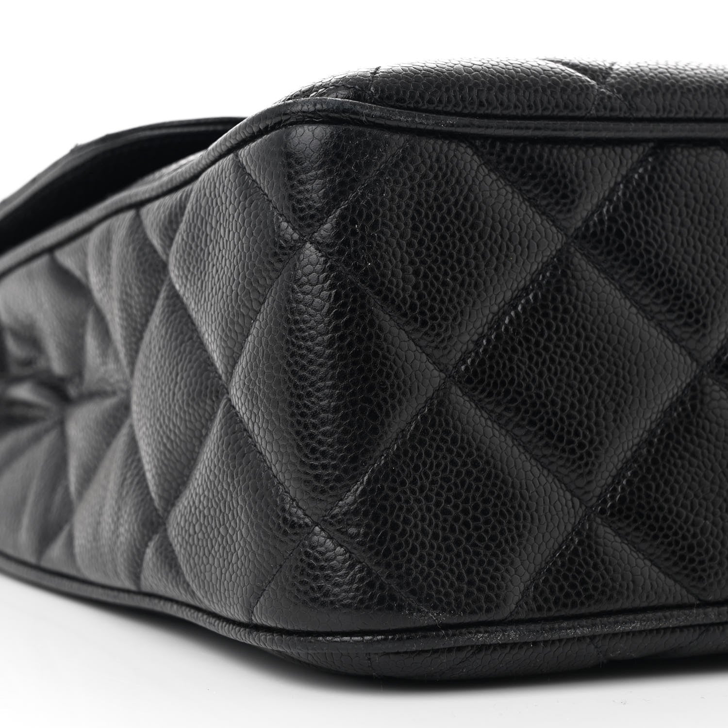 Chanel Caviar Quilted XL Single Flap Black 10 of 12