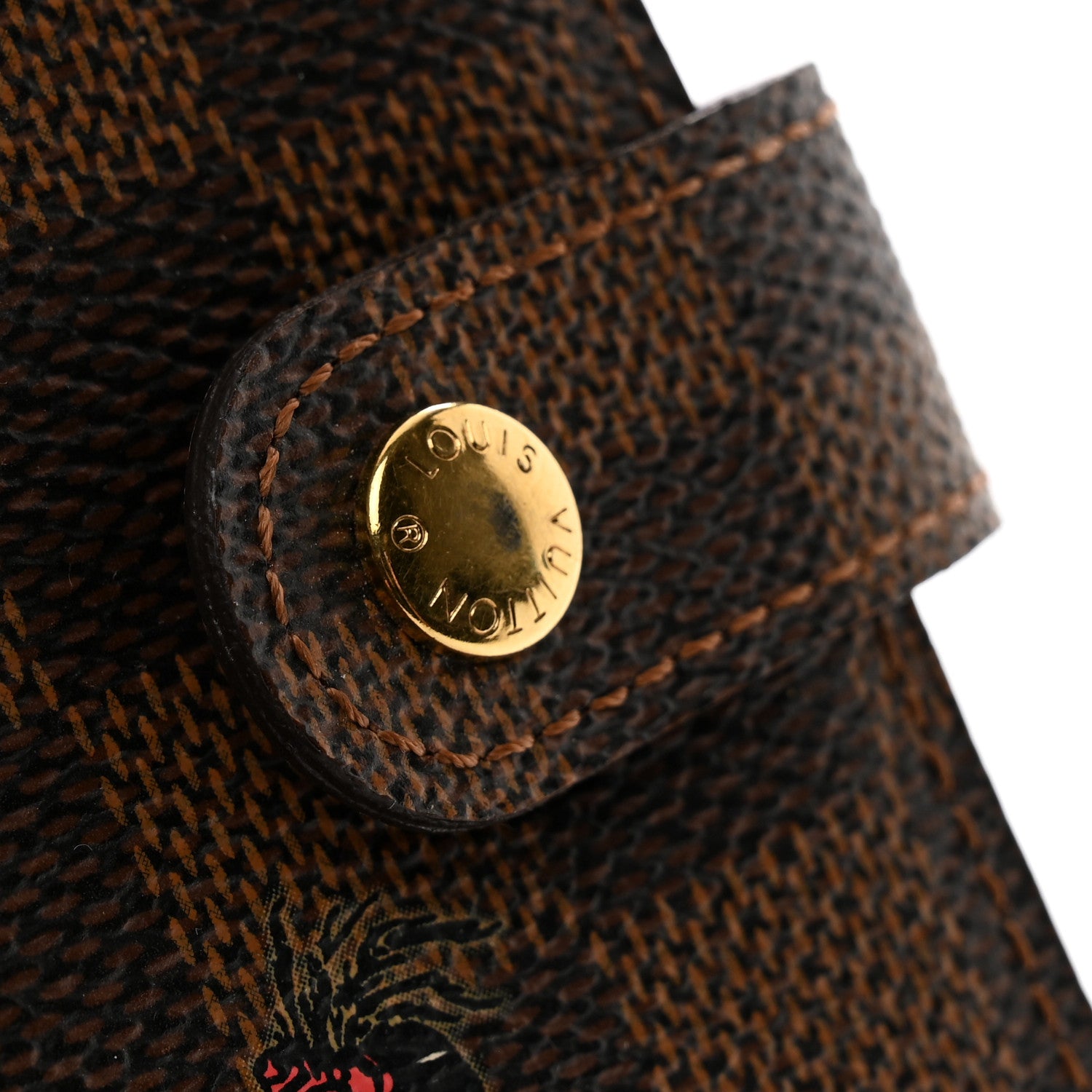 Louis Vuitton Damier Ebene Illustre Small Ring Agenda 9 of 10