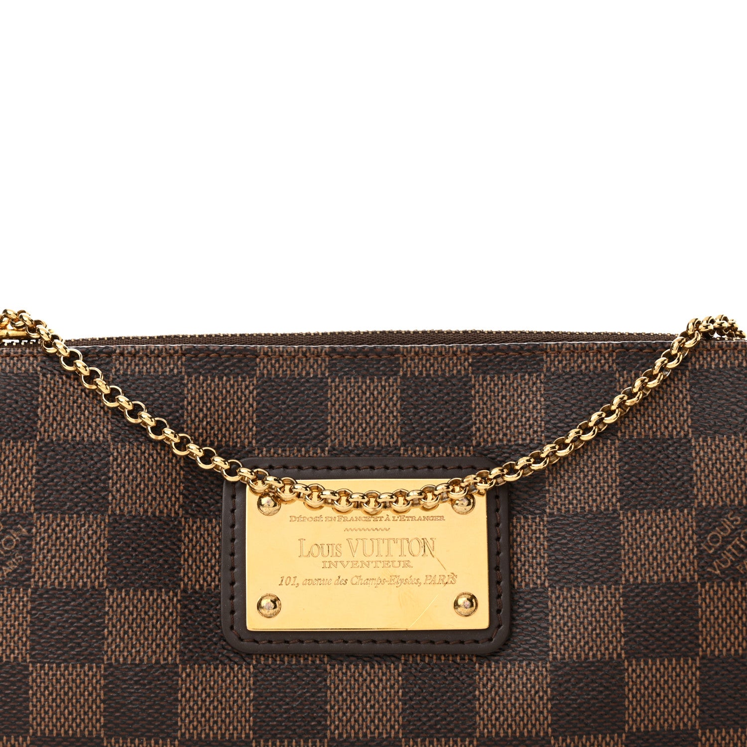 Louis Vuitton Damier Ebene Eva Clutch 8 of 14