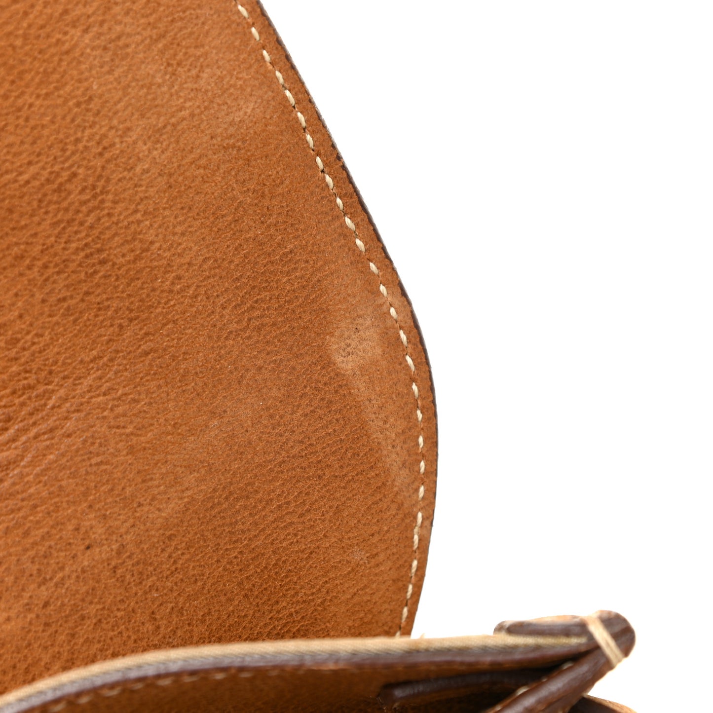 Tessuto Nylon Vitello Foldover Pushlock Satchel Beige
