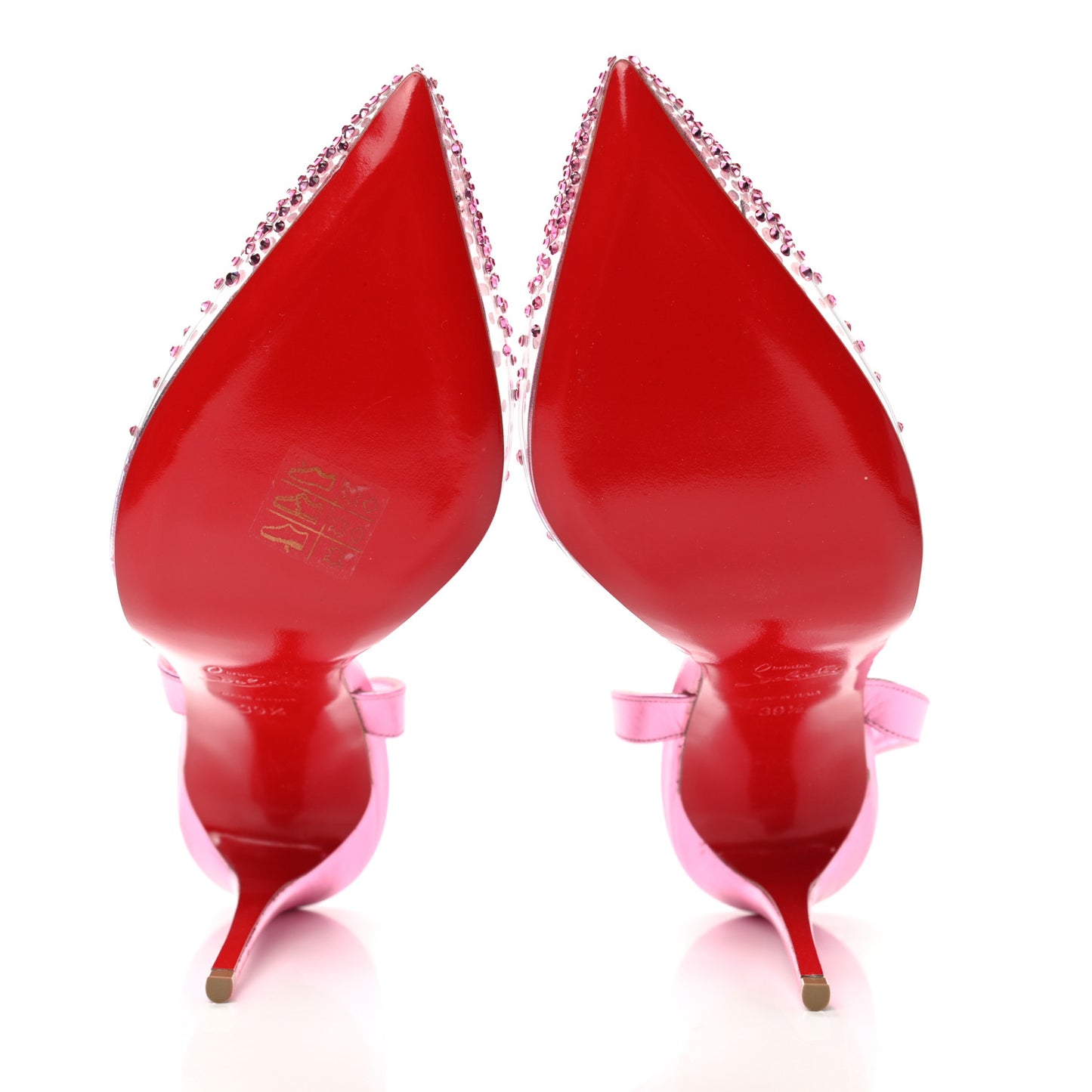 Metallic PVC Psychic Spikaqueen 100 Pumps 39.5 Pink