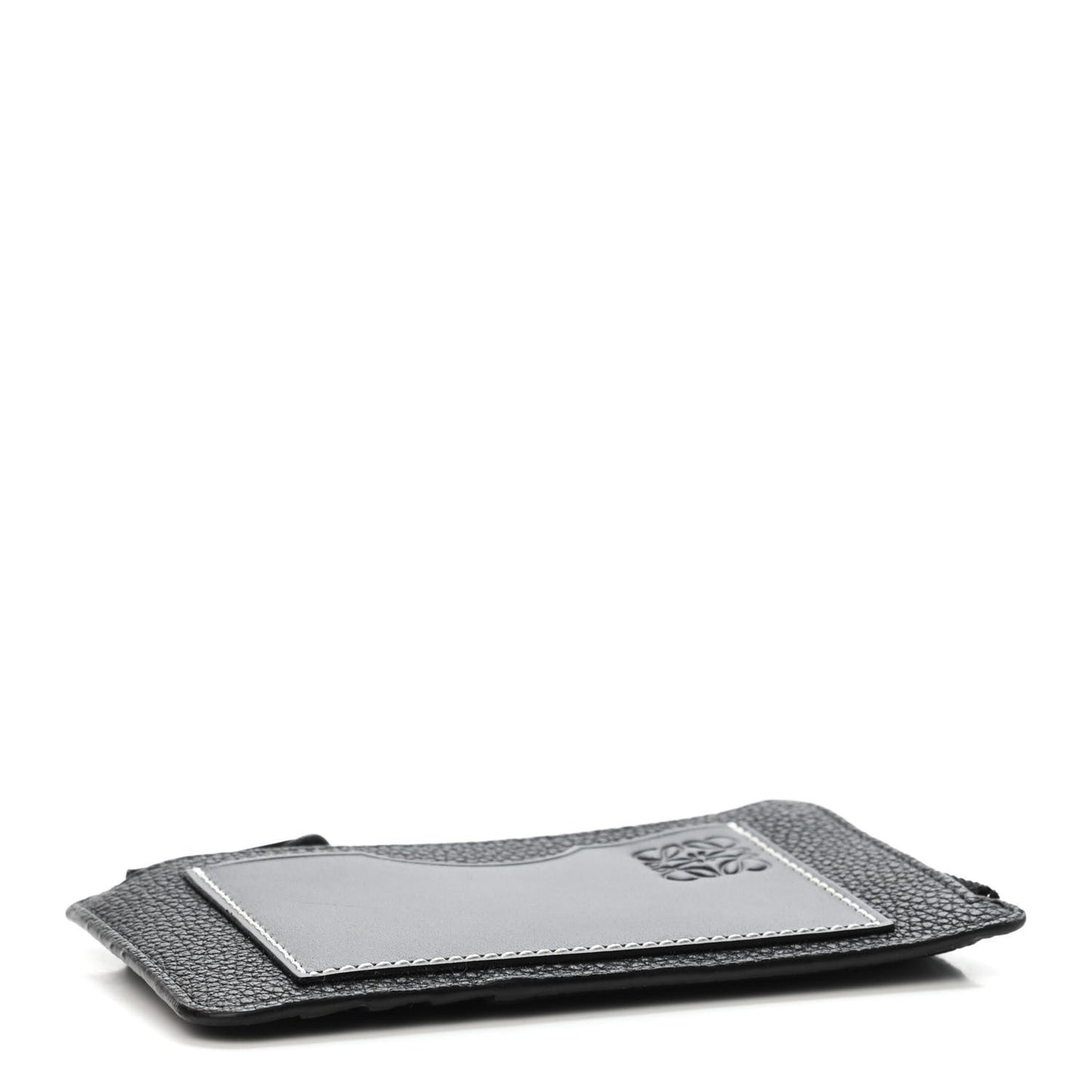 Soft Grained Calfskin Coin Cardholder Black