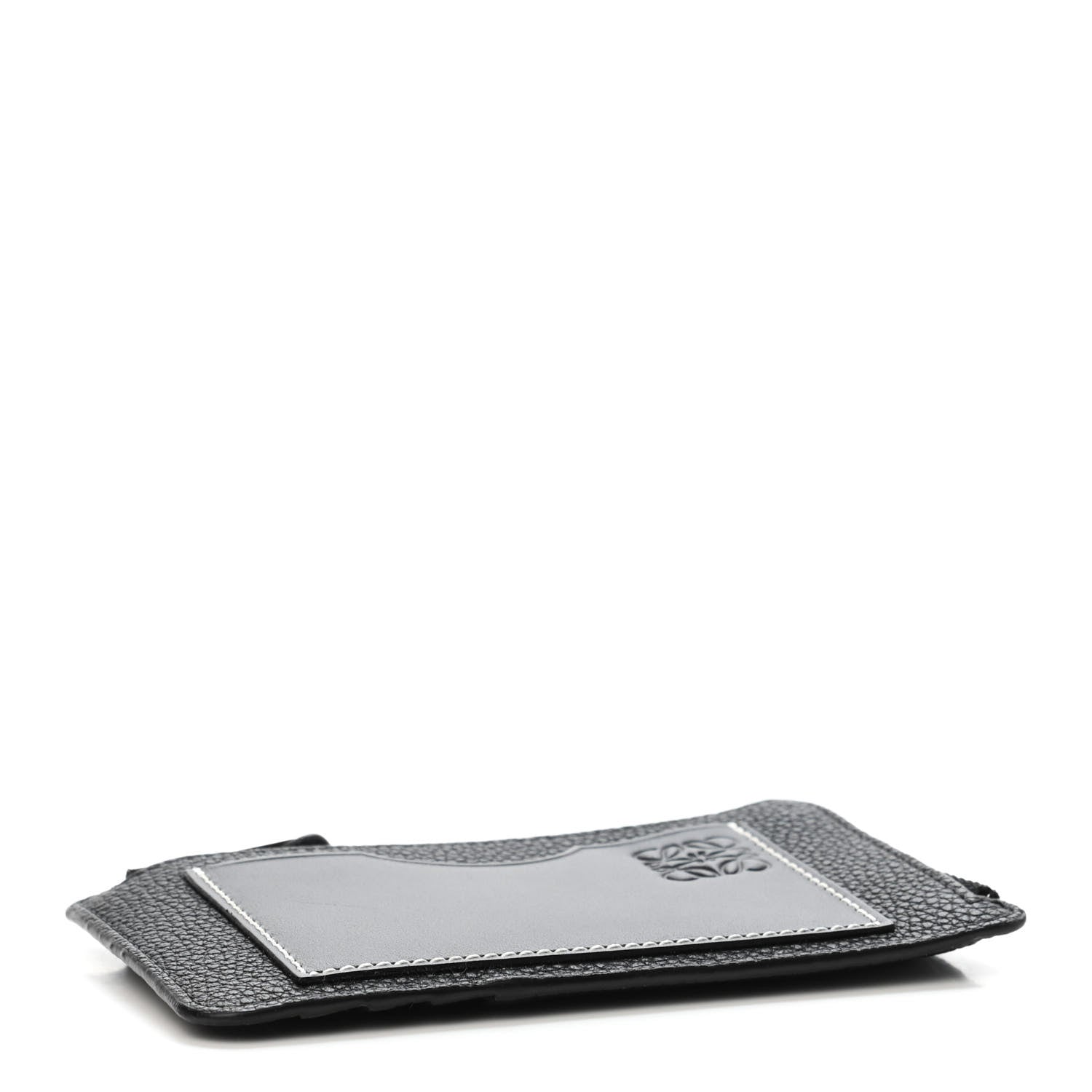 Loewe Soft Grained Calfskin Coin Cardholder Black 3 of 4