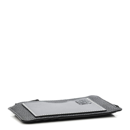 Loewe Soft Grained Calfskin Coin Cardholder Black 3 of 4