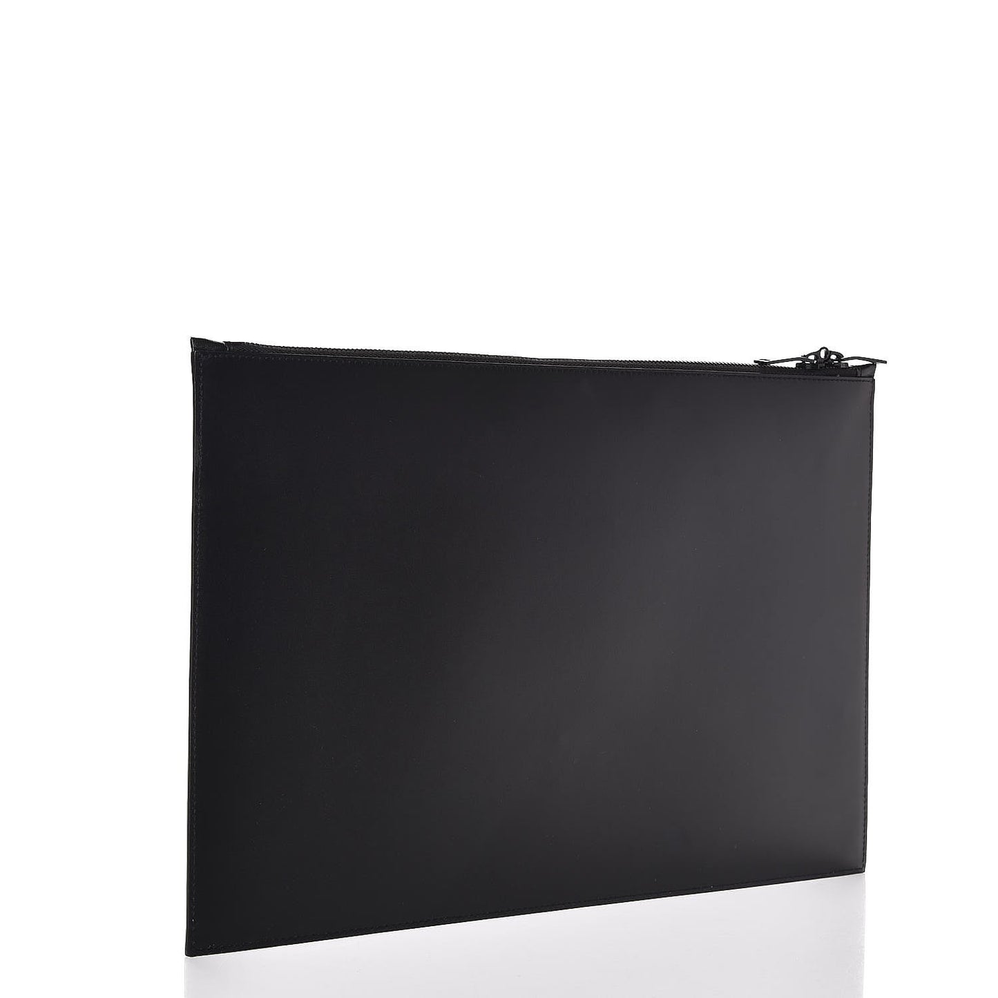 Coated Canvas Zip Pouch Black
