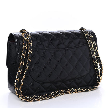 Chanel Caviar Quilted Jumbo Double Flap Black 2 of 4
