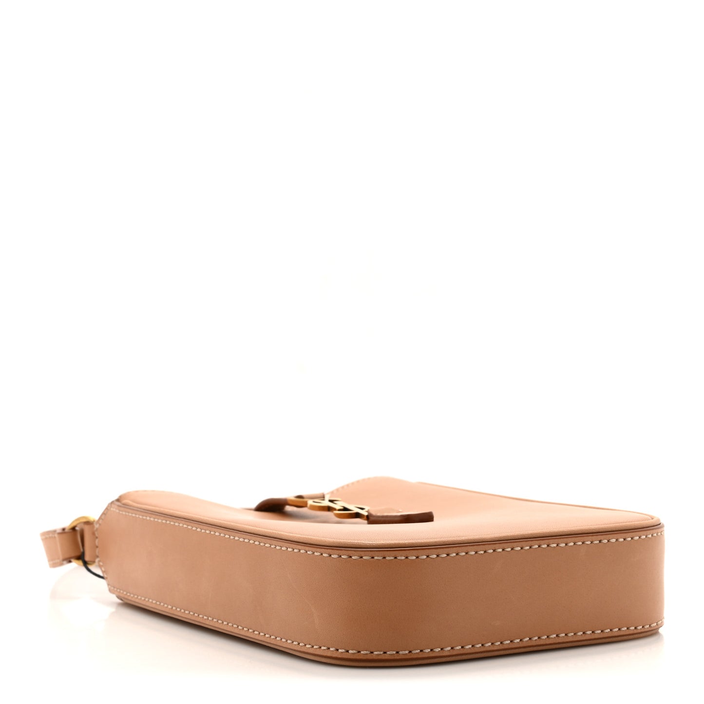 Smooth Calfskin Le 5 A 7 Vertical Hobo Brown Gold