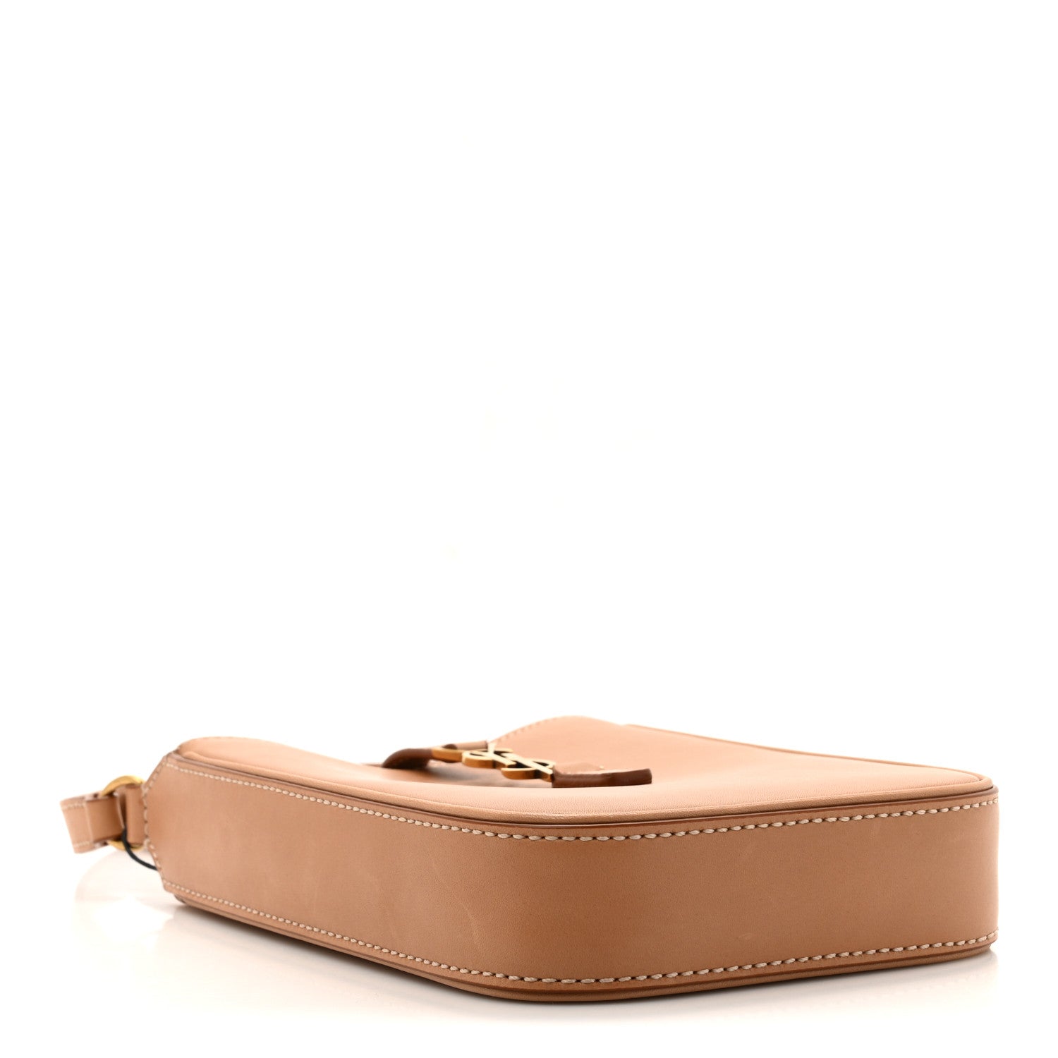 Saint Laurent Smooth Calfskin Le 5 A 7 Vertical Hobo Brown Gold 4 of 11