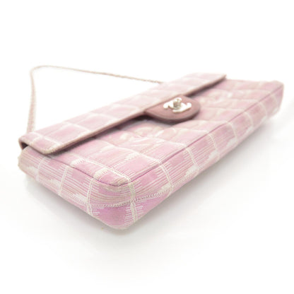 Chanel Nylon Travel East West Flap Pink 4 of 9