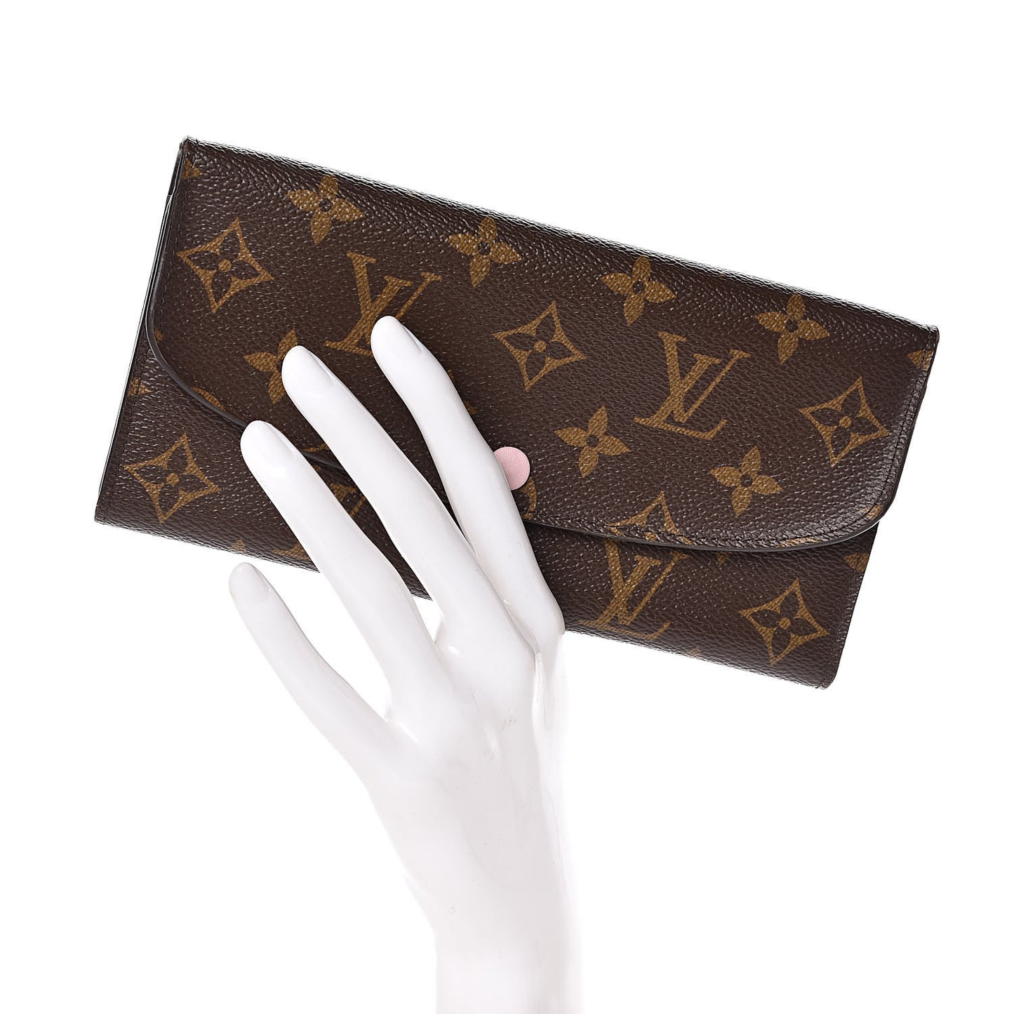 Monogram Emilie Wallet Rose Ballerine