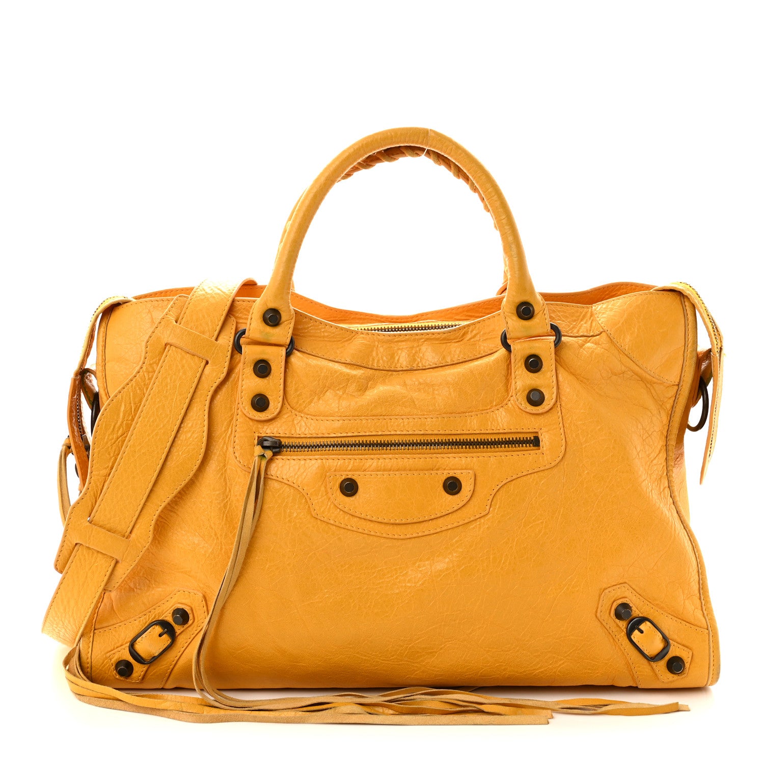 Balenciaga Agneau Classic Hardware City Jaune Moutarde 1 of 11