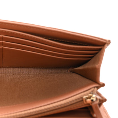 Chanel Lambskin Quilted Chanel 19 Flap Wallet Brown 5 of 9