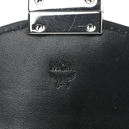 MCM Visetos Mini Accordion Card Wallet Black 5 of 6