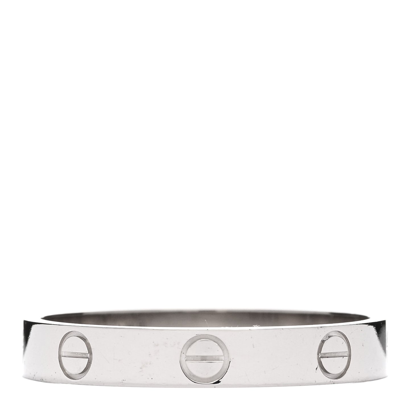 18K White Gold 3.5mm LOVE Wedding Band Ring 62 10