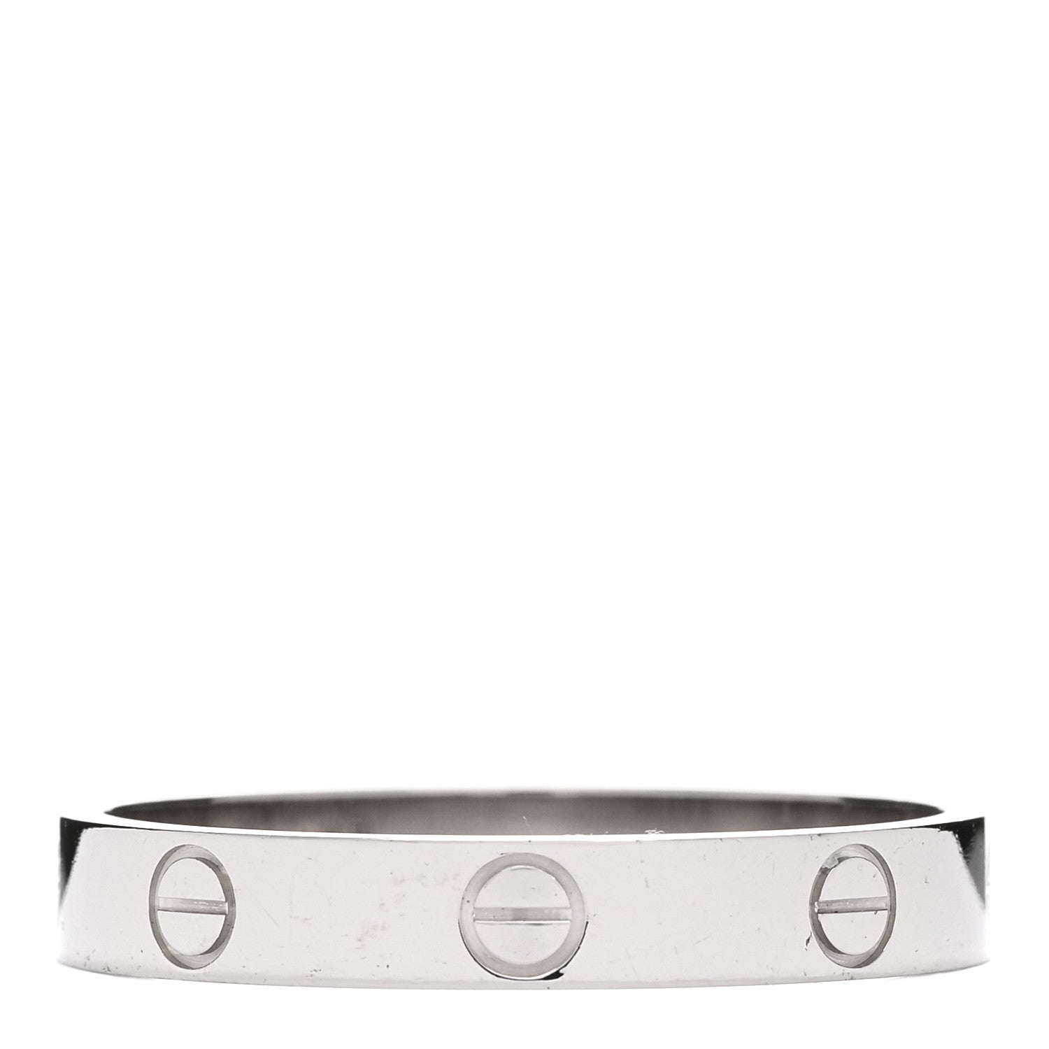 Cartier 18K White Gold 3.5mm LOVE Wedding Band Ring 62 10 1 of 4