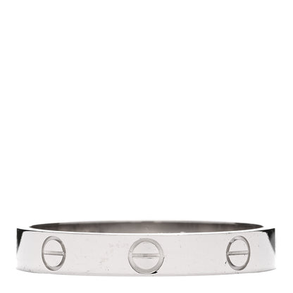 Cartier 18K White Gold 3.5mm LOVE Wedding Band Ring 62 10 1 of 4