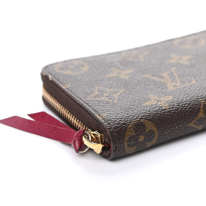 Louis Vuitton Monogram Clemence Wallet Fuchsia 7 of 8