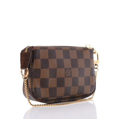 Louis Vuitton Damier Ebene Complice Trunks and Bags Mini Pochette Accessories Red 3 of 8