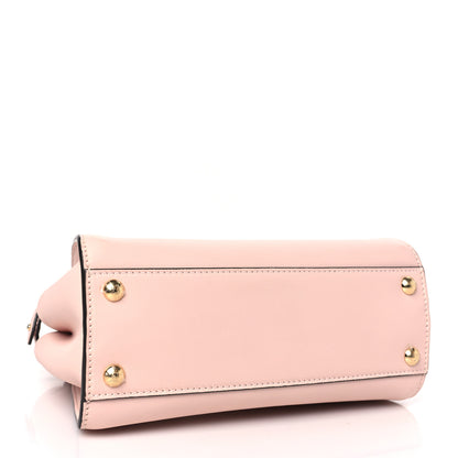 Fendi Vitello Seta Canvas FF Embroidered Mini Peekaboo Iconic Satchel Rosa Confetto 4 of 10