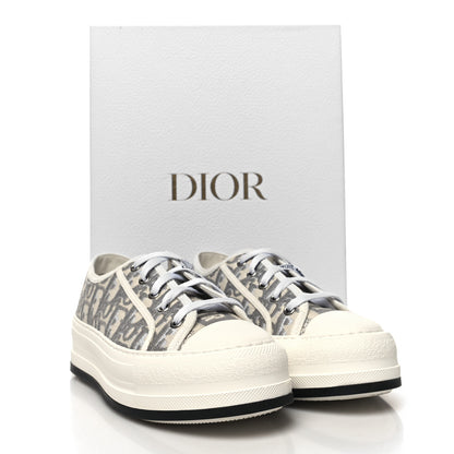 Christian Dior Canvas Oblique Walk Dior Low Top Sneakers 36 Grey Stone 9 of 9
