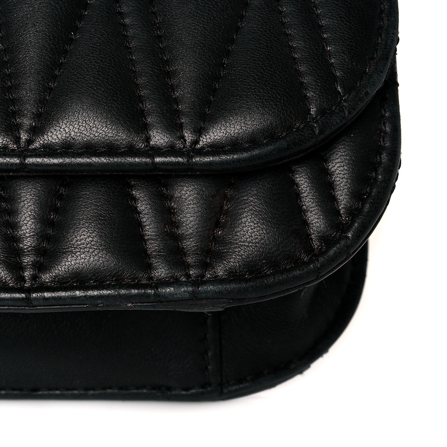 Versace Nappa Quilted Virtus Top Handle Shoulder Bag Black 19 of 21