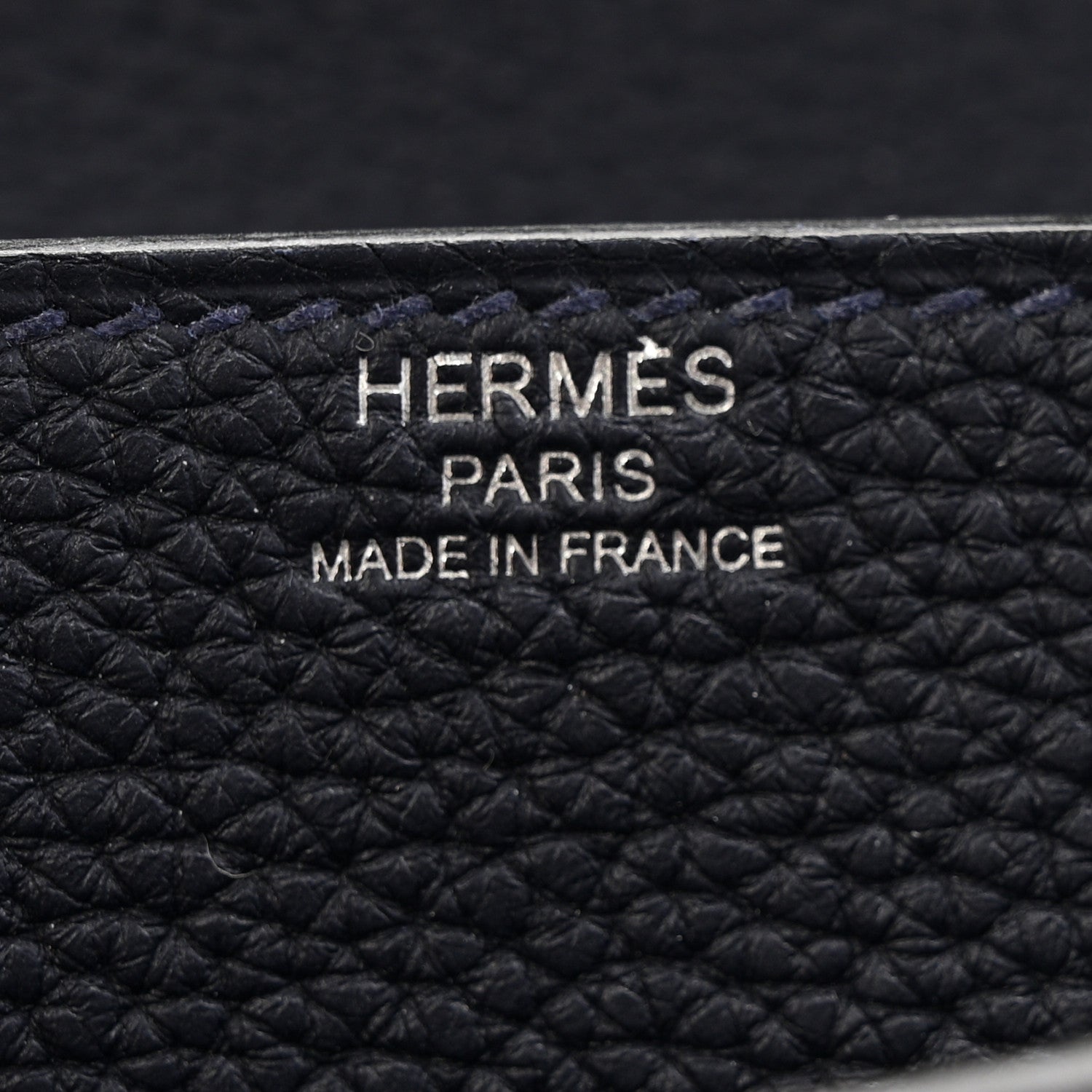 Hermes Togo Kelly Depeches 25 Pouch Bleu Nuit 6 of 11