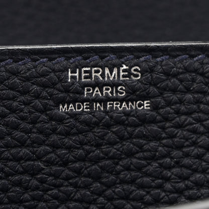 Hermes Togo Kelly Depeches 25 Pouch Bleu Nuit 6 of 11