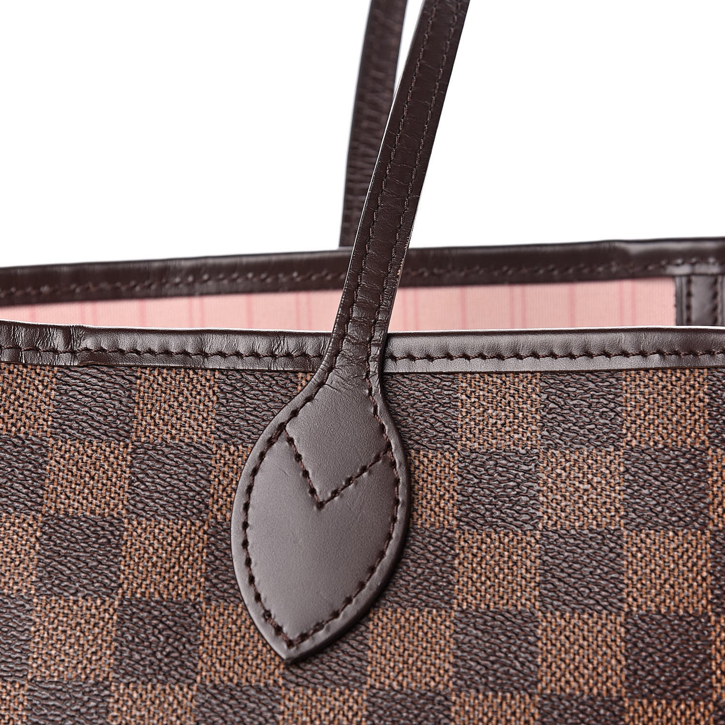 Damier Ebene Neo Neverfull MM Rose Ballerine