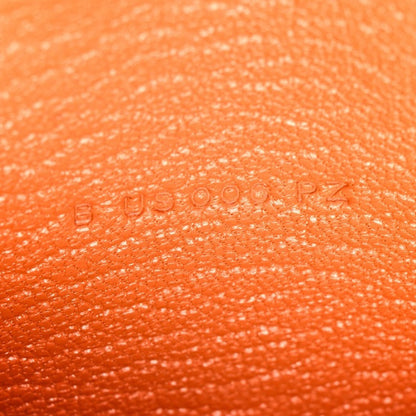 Hermes Chevre Mysore Verso Mini Bearn Wallet Orange Feu 7 of 8