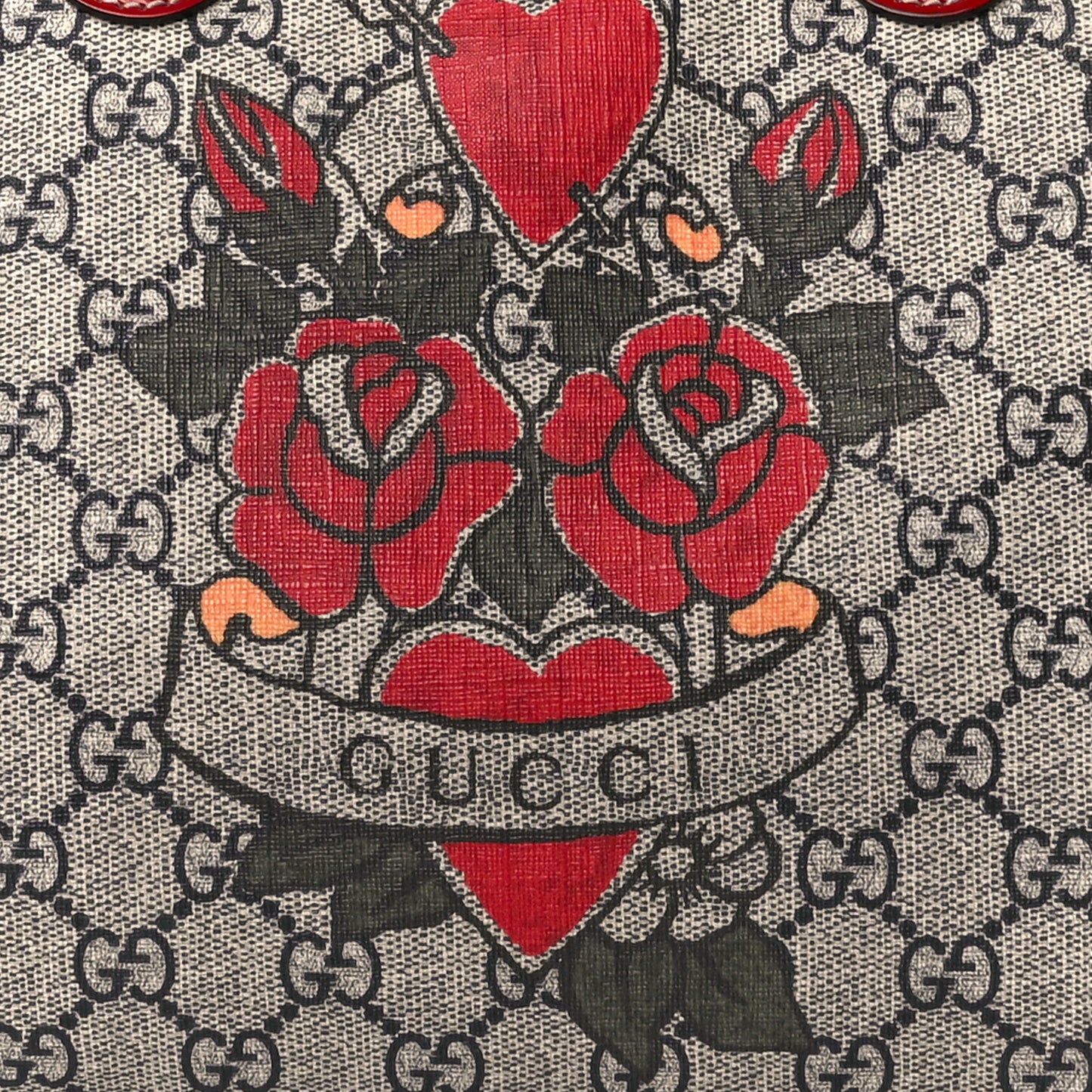 GG Plus Monogram Tattoo Heart Medium Joy Boston Red