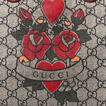 Gucci GG Plus Monogram Tattoo Heart Medium Joy Boston Red 9 of 11