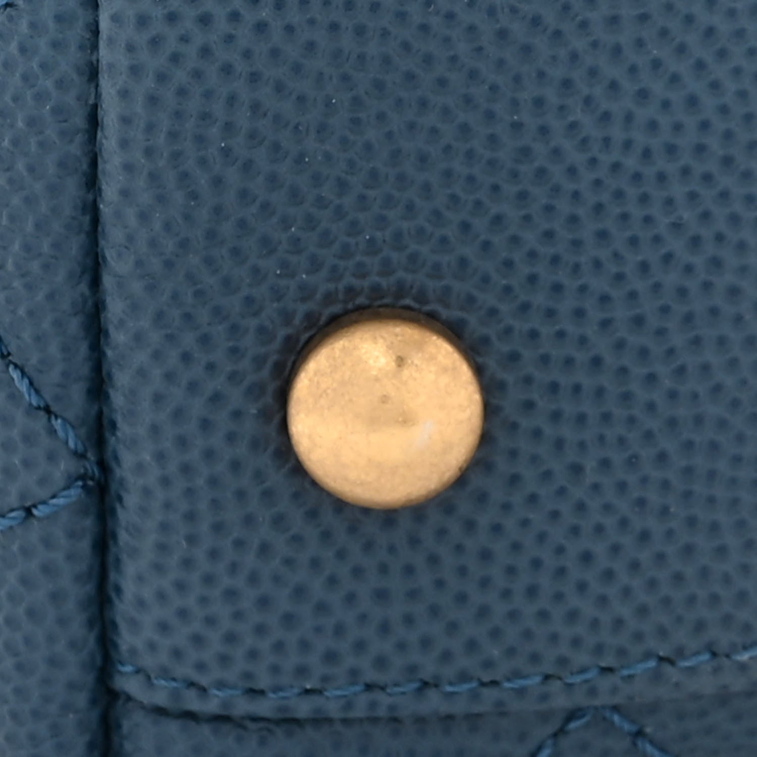 Chanel Caviar Quilted Small Coco Handle Flap Blue 12 of 13