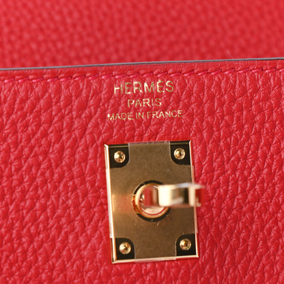 Hermes Togo Kelly Retourne 25 Rouge Casaque 6 of 10
