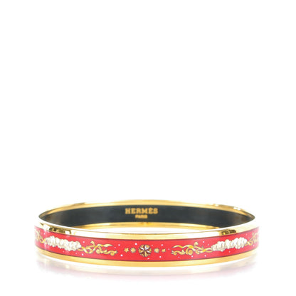 Hermes Enamel Printed Narrow Celestial Mythology Bracelet 70 1 of 4