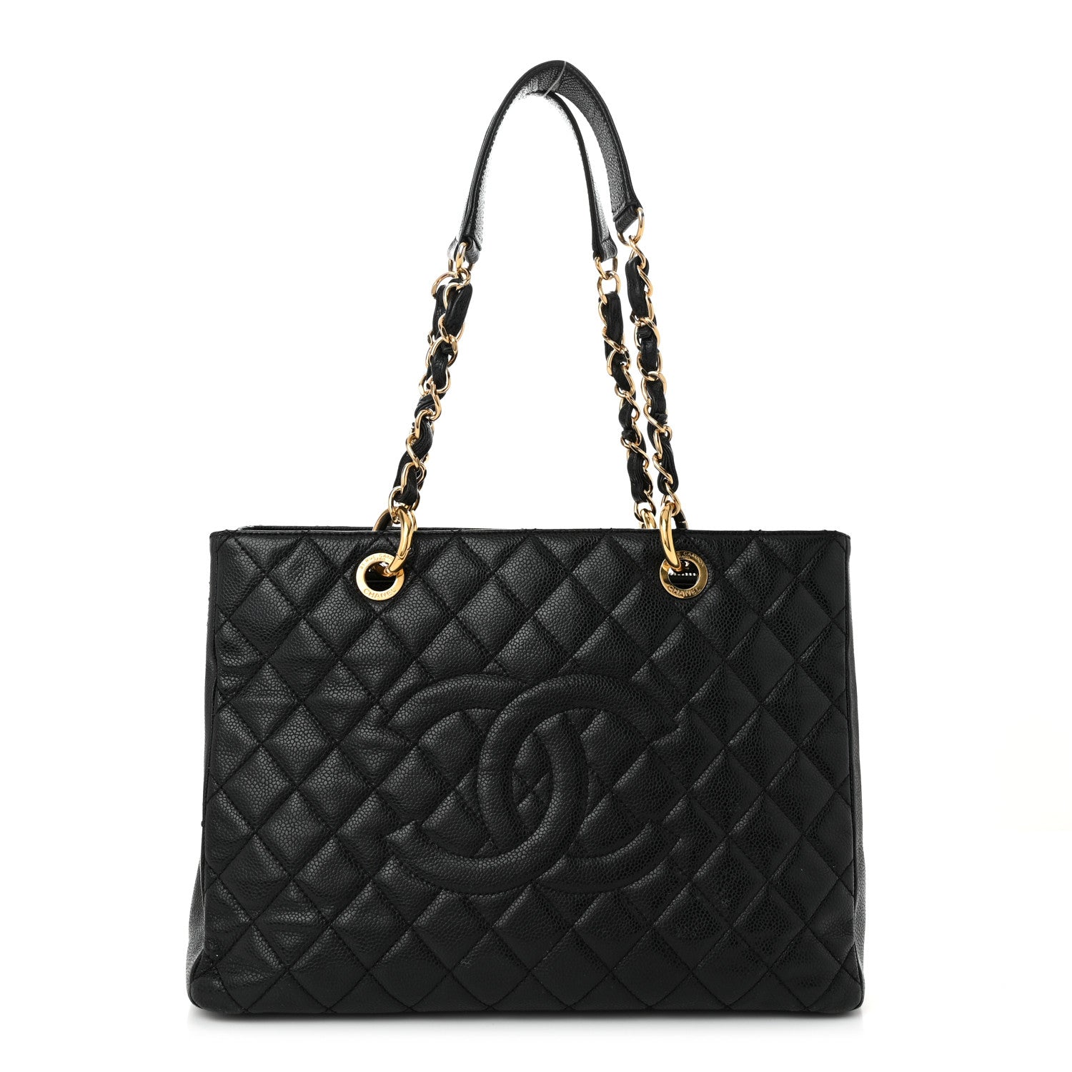 Chanel Caviar Quilted Grand Shopping Tote GST Black 1 of 12