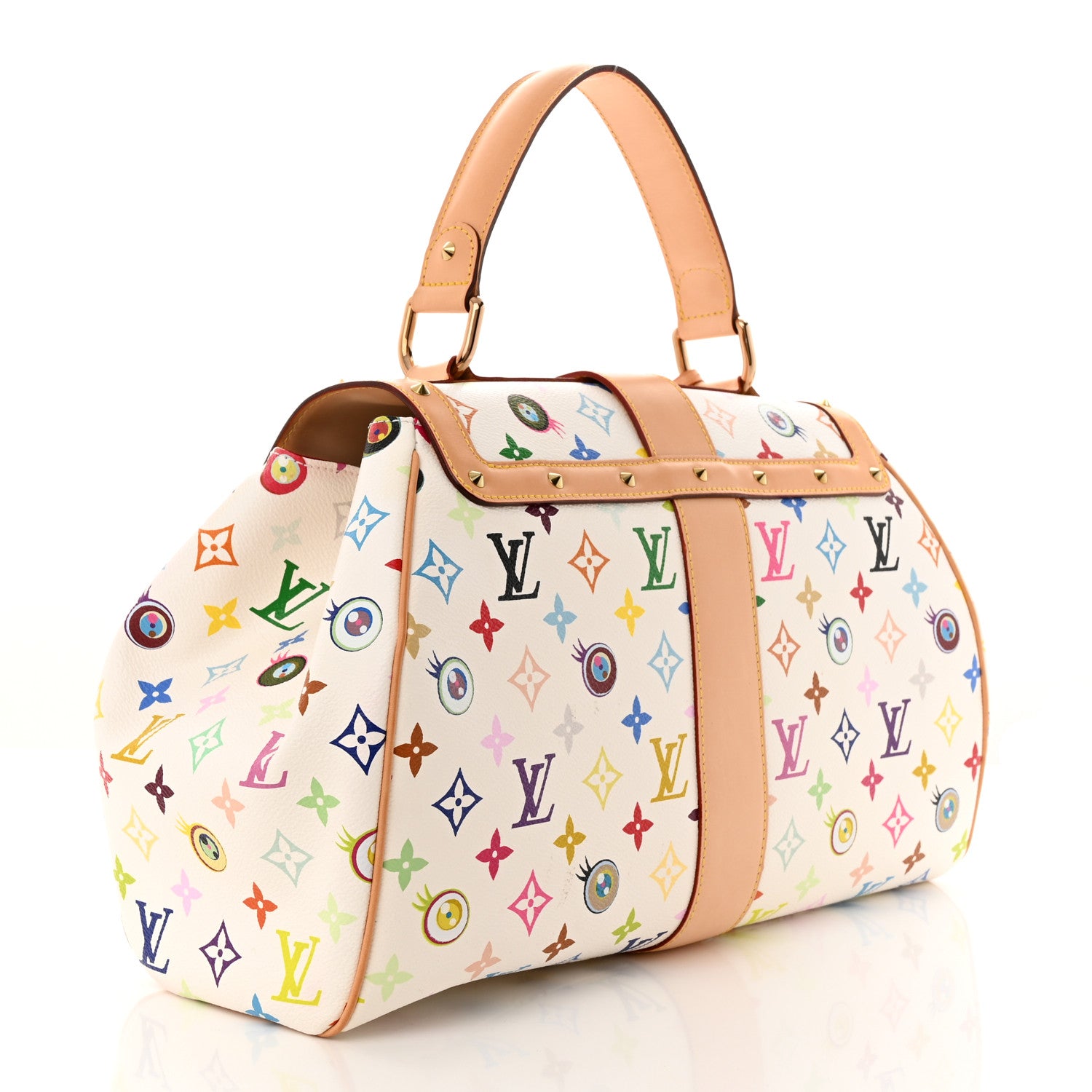 Louis Vuitton Monogram Multicolor Murakami Eye Love You White 3 of 10