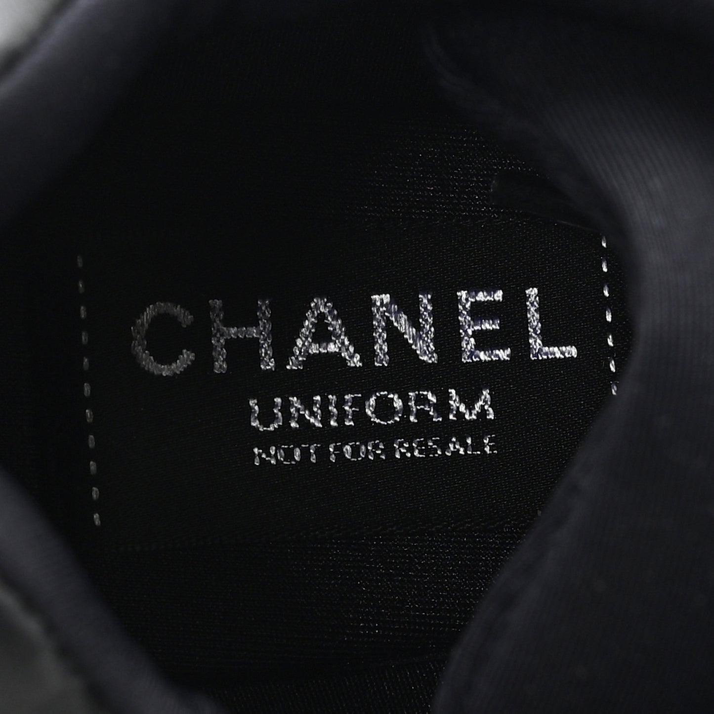 Lambskin Fabric CC Sneakers 36.5 Black