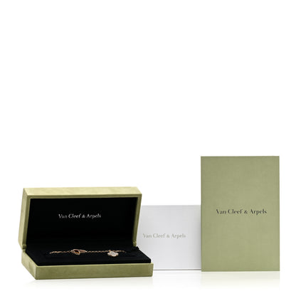 Van Cleef & Arpels 18K Yellow Gold Mother of Pearl Malachite Carnelian Tiger Eye 4 Motifs Lucky Alhambra Bracelet 4 of 4