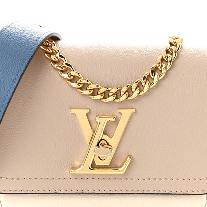 Louis Vuitton Grained Calfskin Lockme Tender Greige 7 of 9