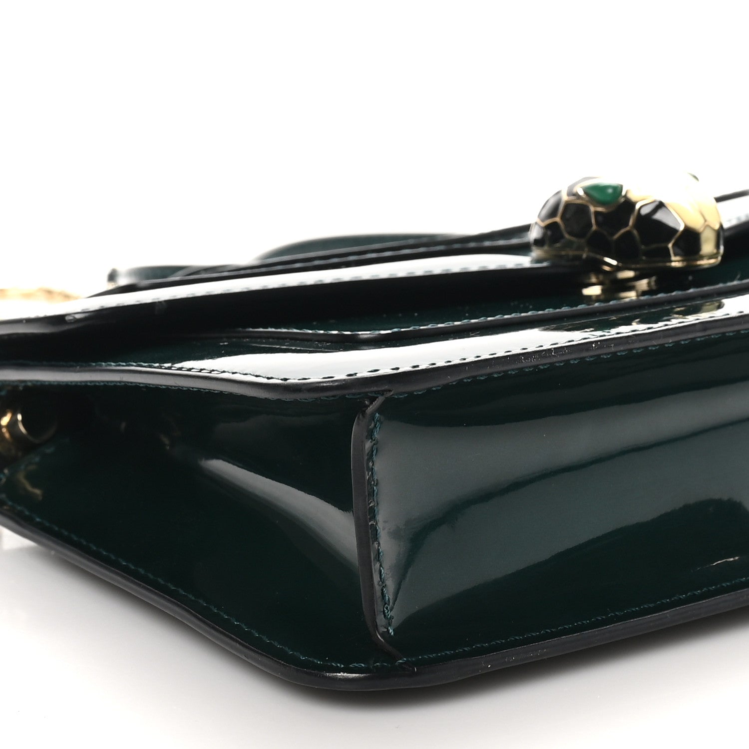 Bulgari Patent Serpenti Forever Crossbody Emerald 9 of 11