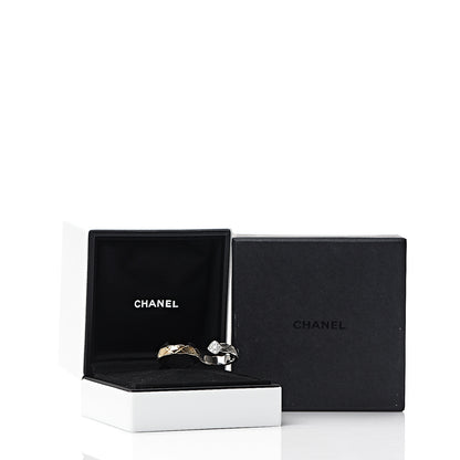 Chanel 18K Yellow White Gold Diamond Coco Crush Two Finger Ring 6 of 6