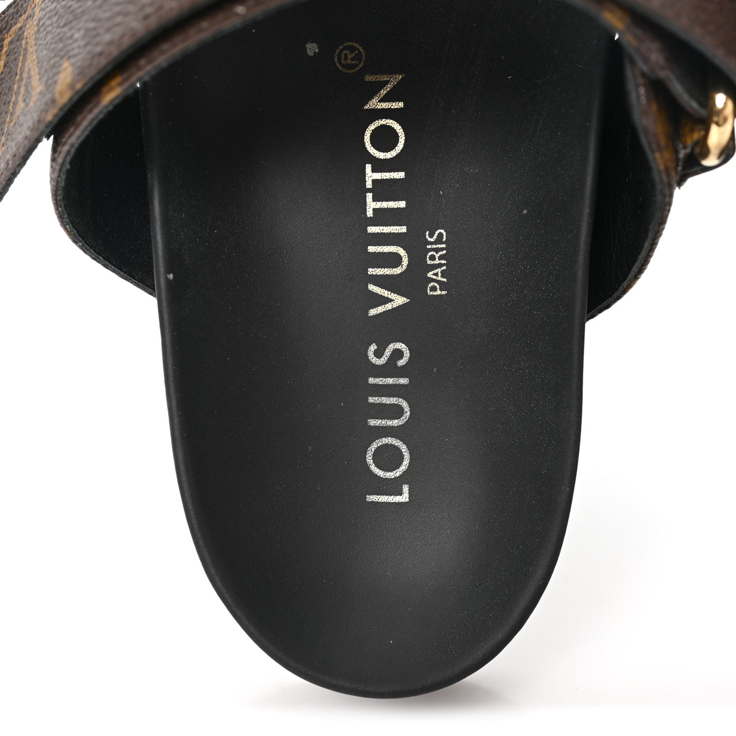 Louis Vuitton Monogram Bom Dia Mule Sandals 38 Black 8 of 10