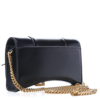 Balenciaga Shiny Box Calfskin Hourglass Chain Bag Black 2 of 4