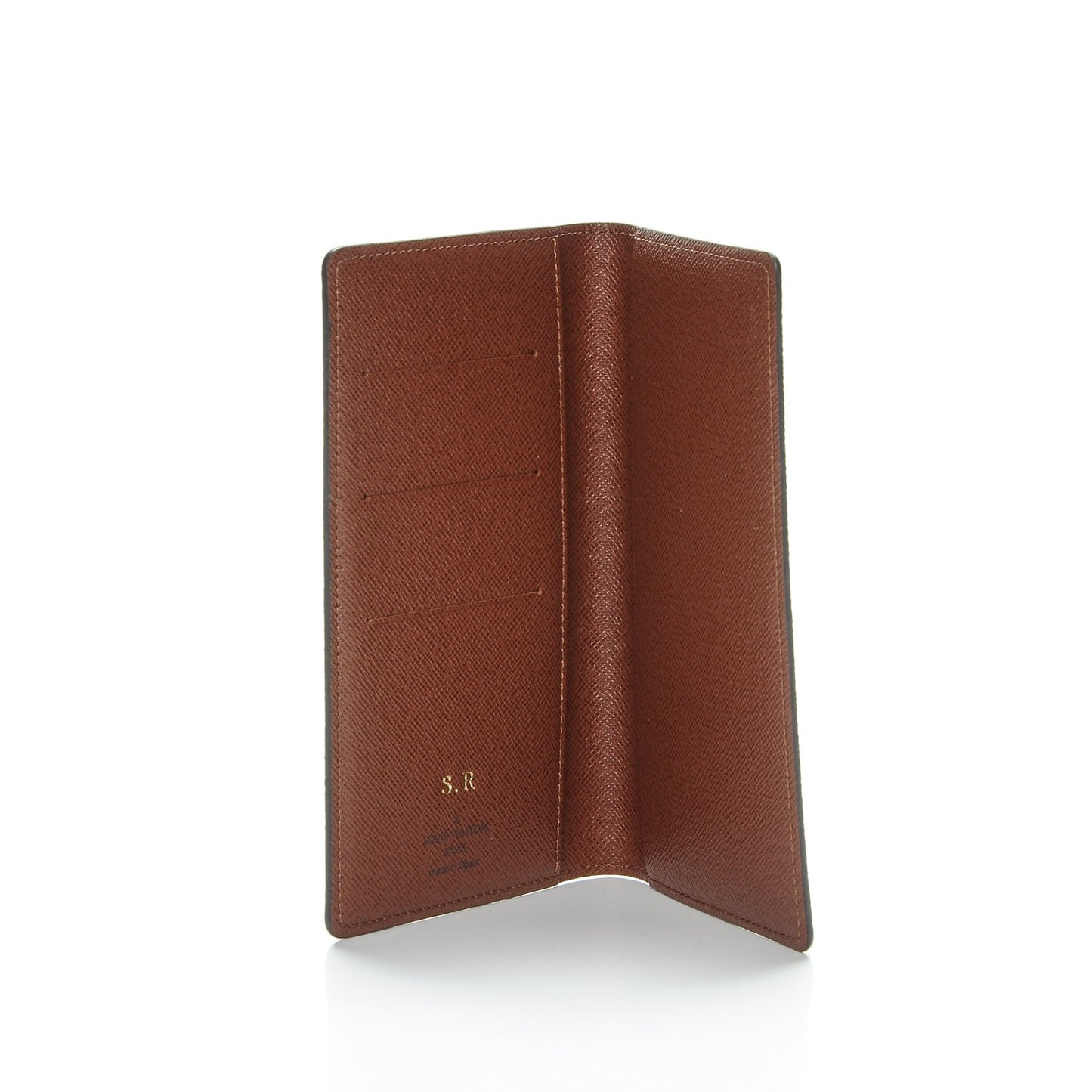 Monogram Checkbook Holder Wallet