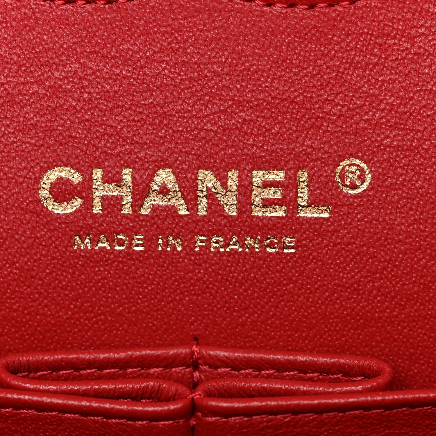 Chanel Lambskin Quilted Medium Double Flap Red 6 of 13